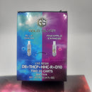 Gold Silver 2g 2 in 1 Cartridge (D8 + THCP + HHC-R + D10)