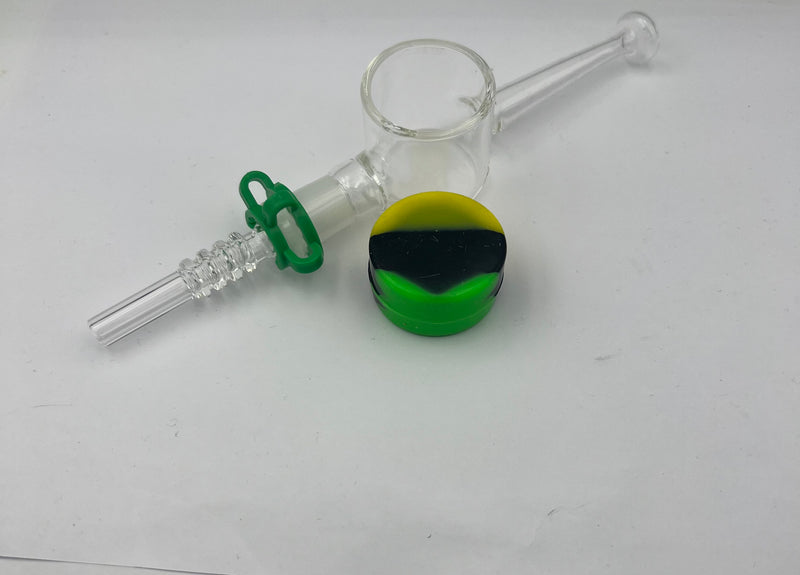 Glass Nectar collecter with silicone wax continer