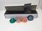 Metal Grinder 63 mm 4 Part Rainbow Jewel Hemp Leaf